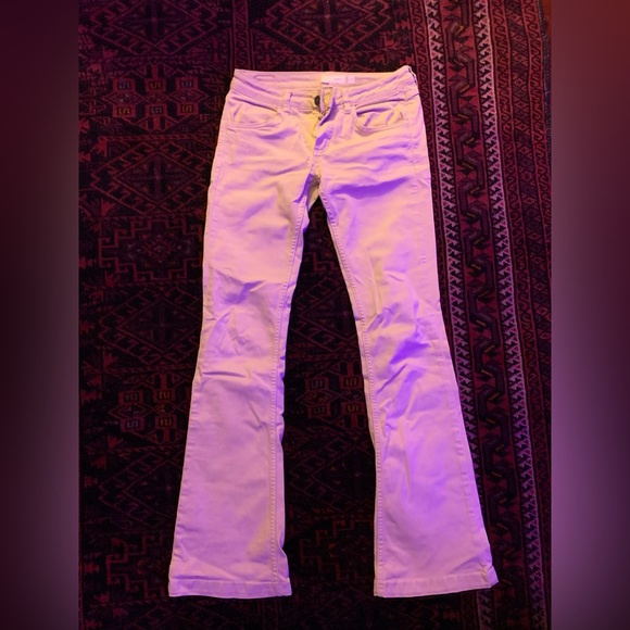 SUBDUED: low rise flare beige jeans - Picture 1 of 2